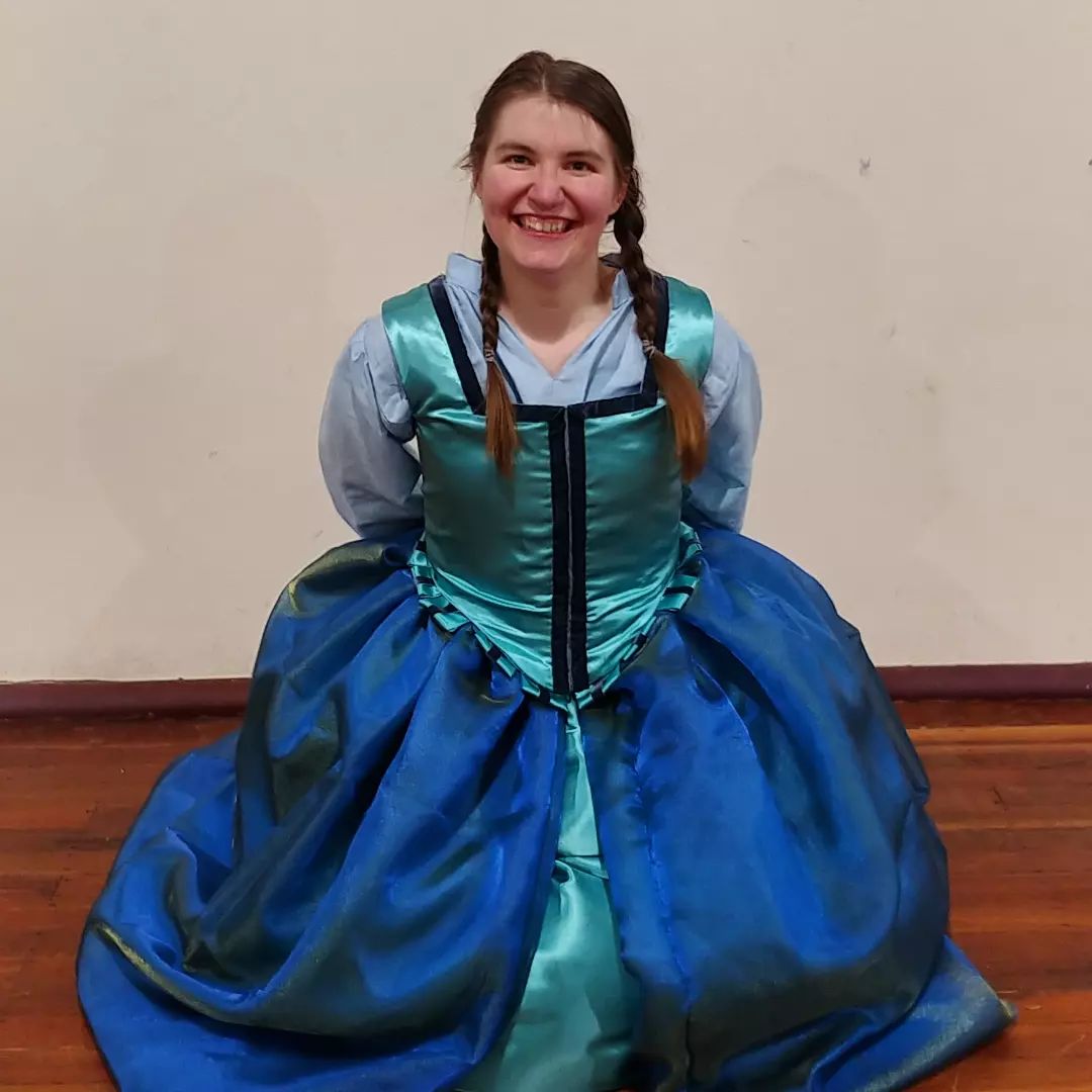 When the last time you got to dress up fancy?

I heard something about this week being #internationalprincessweek and though I want trying to dress up as a princess, the dress is shiny enough.
I made this dress for a Shakespeare Ball put on by fellow students in my historical dance class.
I put a lot of work into the underlays, which left me with barely enough time for the visible dress. Safety pins however are a costumers best friend and I ended up with something good enough for the night. I plan to make a new overskirt and and some sleeves before the next event I wear it to, but for now I'm going to take a break and get back to writing on writing.

#elizabethancostume #fancydress #fancydresscostume